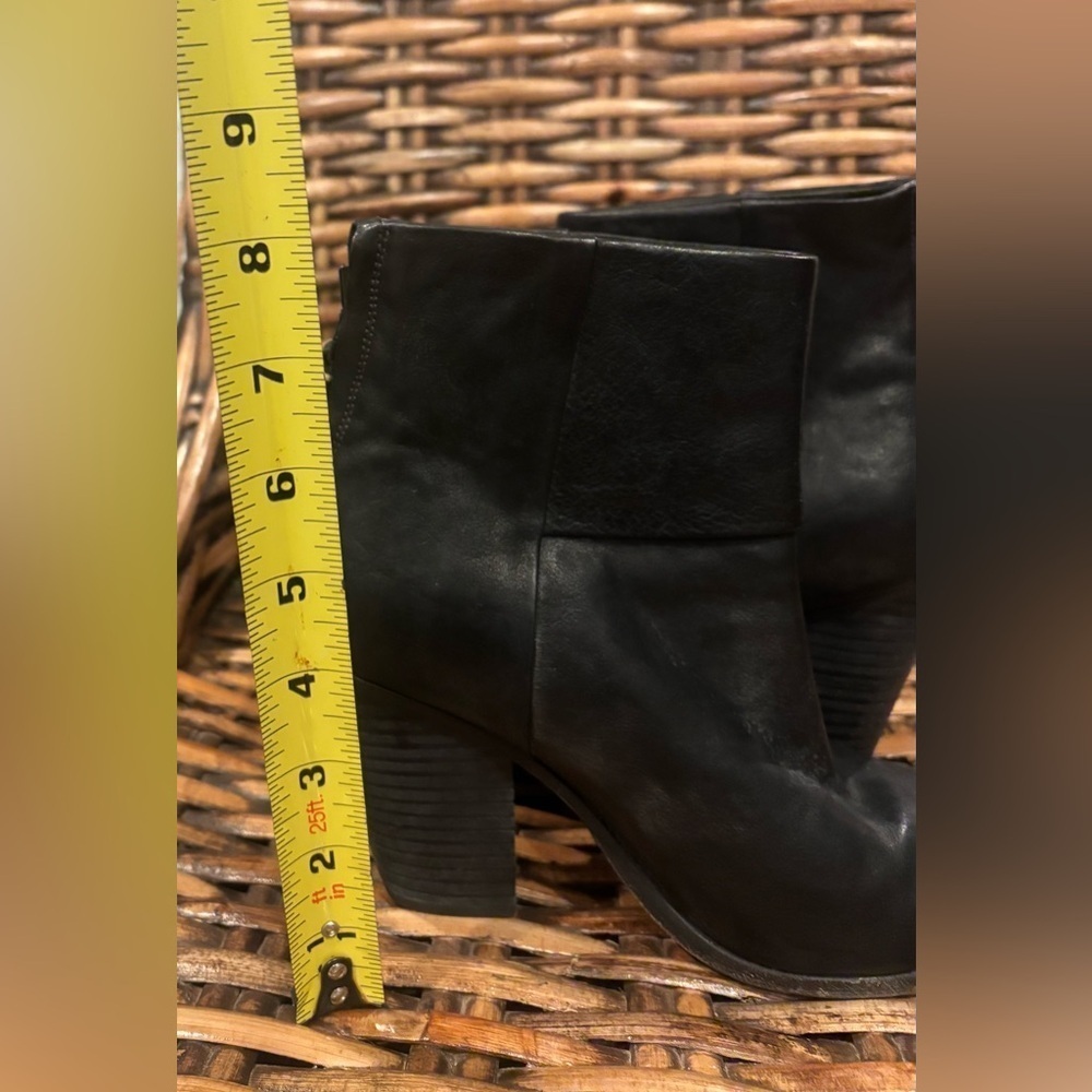 rag & bone Classic Newbury - Ankle Boot Size: 36/6 Black leather block booties - Picture 10 of 13